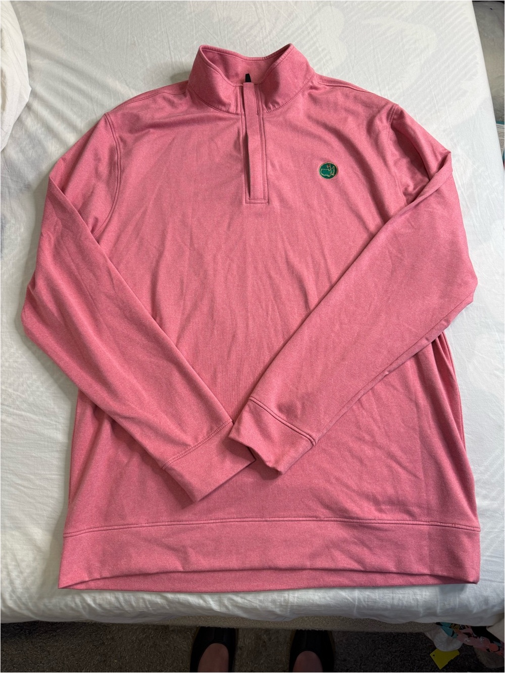 Men's Pink Quarter-Zip Pullover